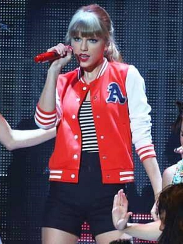 taylor swift letterman jacket