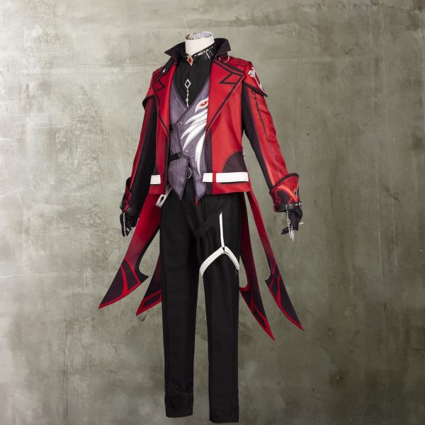 Red Dead of Night Diluc Cosplay Coat