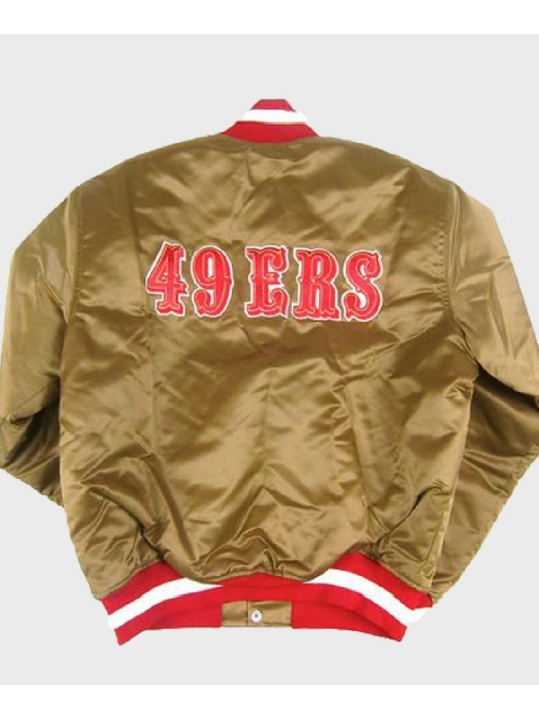 49ers gold bomber jacket