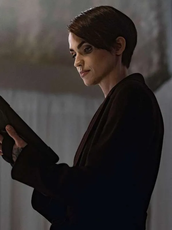 The Collective 2023 Ruby Rose Black Wool Coat