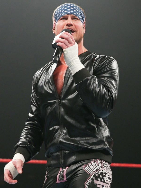 Wrestler Dolph Ziggler Varsity Leather Jacket - Image 2