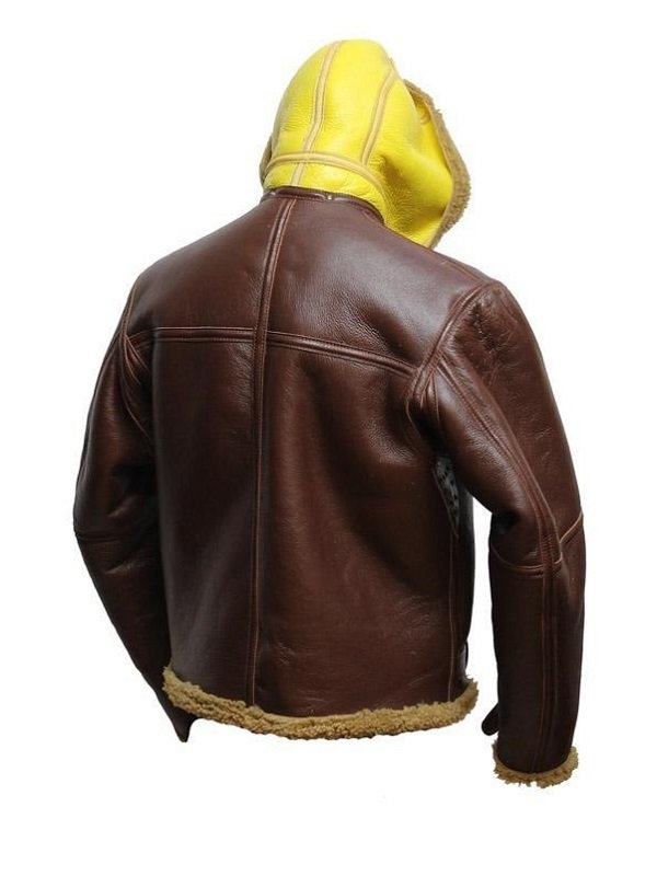 WW2 B3 Shearling Sheepskin Hooded Jacket - Image 2