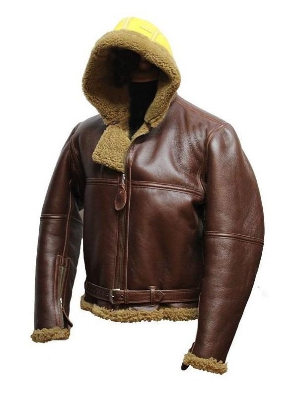 WW2 B3 Shearling Sheepskin Hooded Jacket - Image 4