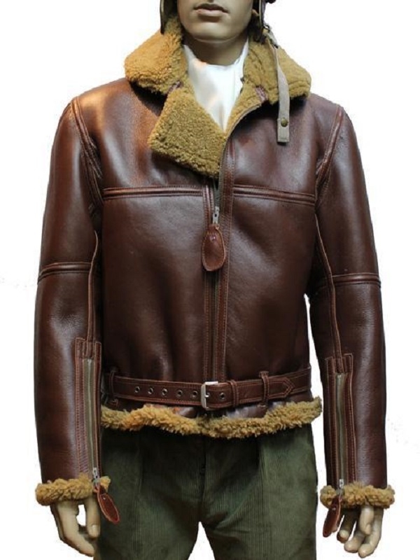 WW2 B3 Shearling Sheepskin Hooded Jacket