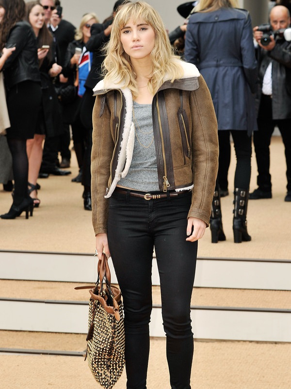Suki Waterhouse B3 Sheepskin Shearling Jacket - Image 3