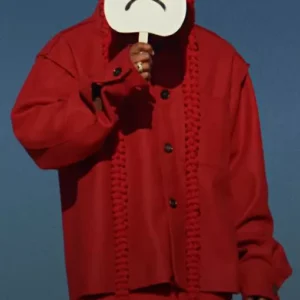 Count Me Out Kendrick Red Jacket celebrity inspired red streetwear jacket