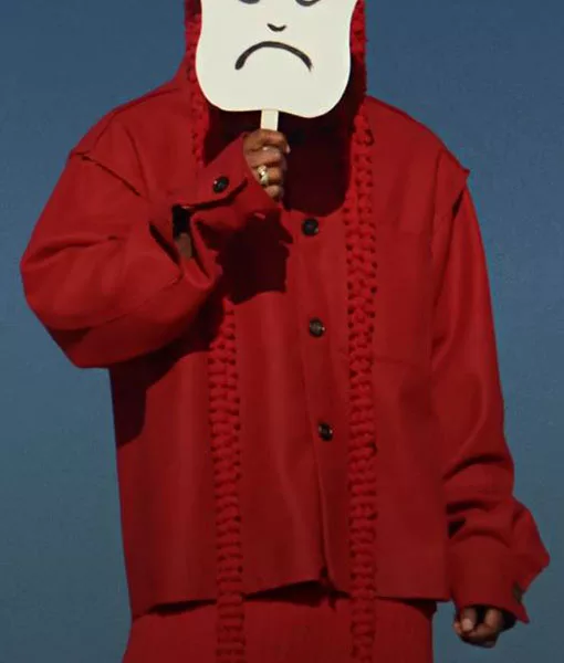 Count Me Out Kendrick Red Jacket celebrity inspired red streetwear jacket